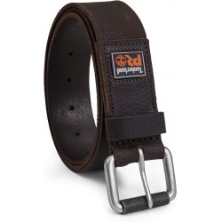 NEW MENS SIZE 36 Timberland PRO Men's 38mm Boot Leather Belt, Dark Brown (Rubber Patch)