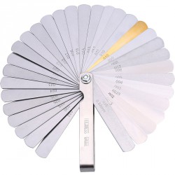 NEW 32 Stainless Steel Blades Feeler Gauge Dual Marked Metric and Imperial Gap Gauge