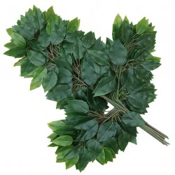 NEW 12Pcs - Artificial Banyan MAPLE TREE Leaves Plastic Tree Branches Plant