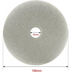 NEW 100mm 4-inch Grit 320 Diamond Coated Flat Lap Disk Wheel Grinding Sanding Disc