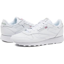 NEW (READ NOTES) WOMENS SIZE 7.5 (MENS 6) Reebok Unisex Adult Classic Leather Sneaker, WHITE - Ftwr Wht/Ftwr Wht/Pure Gry 3