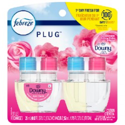 NEW Febreze Plug with Downy April Fresh Scented Oil Refill