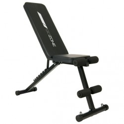 NEW GoZone Foldable Weight Bench with Resistance Bands – Black, Padded ankle bar