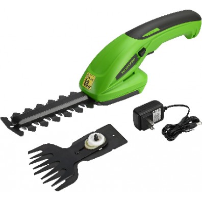 NEW  WORKPRO 7.2V 2-in-1 Cordless Grass Shear/Hedge Trimmer, Handheld Shrubbery Trimmer with Charger