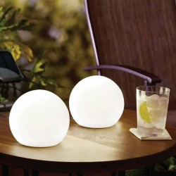 NEW Mainstays 2PK Solar 6 inch COLOR-CHANGING ORB Lights