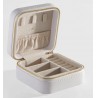 new TRAVEL ZIP JEWELRY CASE, WHITE