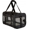 NEW (read notes) Amazon Basics Medium Soft-Sided Mesh Pet Airline Travel Carrier Bag, black 13.5x8x9.5