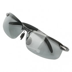 NEW Photochromic Sunglasses, Coating Sunglasses For Home For Outdoor Silver Black Frame